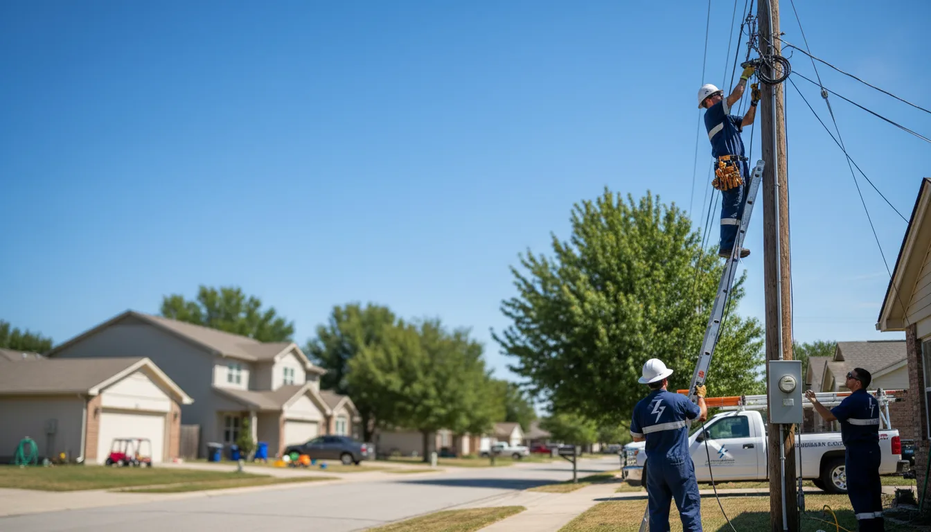 Residential electrician providing installation services in Modoc, IL